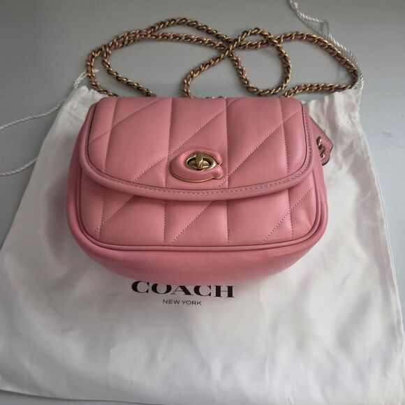 Handbags - Coach Madison 18 Pink Quilted Convertible Shoulder Bag